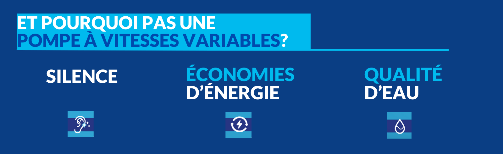Et pourquoi pas une pompe piscine à vitesses variables?