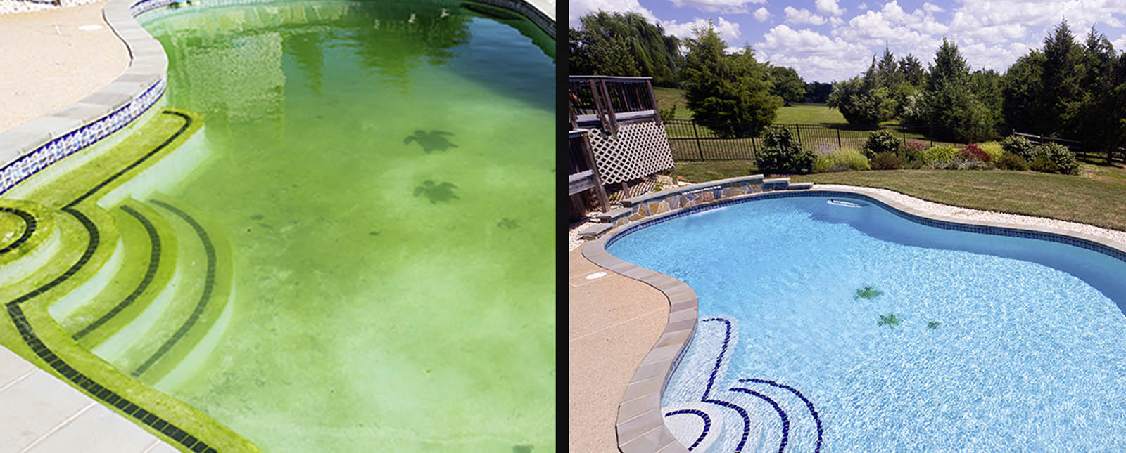 Re-opening your pool in the spring: how should you deal with green water?