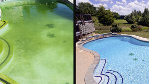 Re-opening your pool in the spring: how should you deal with green water?